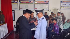 Camat Agrabinta Tekankan Sejumlah PR untuk Pjs Kades Wangunjaya yang Baru Dilantik